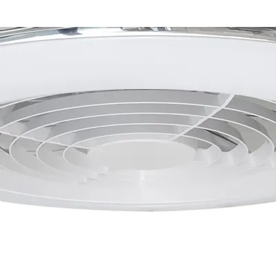 White Dimmable Mini Ceiling Light With Built In 30W DC Fan
