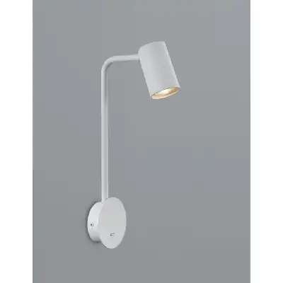 Sal Wall Lamp Switched 1 Light GU10, Sand White