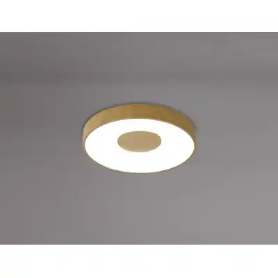 Coin Round Ceiling 56W LED With Remote Control 2700K 5000K, 2500lm, Wood Effect, 3yrs Warranty