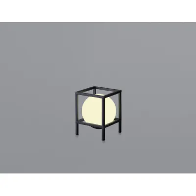 Desigual Small Table Lamp, 1 Light E27, Matt Black