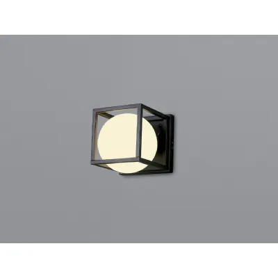 Desigual Medium Wall Lamp, 1 Light E27, Matt Black