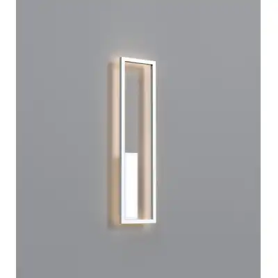 Boutique Rectangle Wall Lamp, 40W LED, 3000K, 2250lm, White, 3yrs Warranty