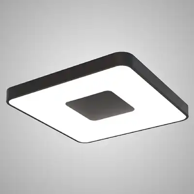 Coin Square Ceiling 100W LED With Remote Control 2700K 5000K, 6000lm, Black, 3yrs Warranty