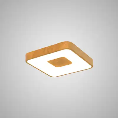 Coin Square Ceiling 56W LED With Remote Control 2700K 5000K, 2500lm, Wood Effect, 3yrs Warranty