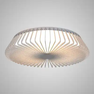 Himalaya 63cm Round Ceiling (Light Only), 80W LED, 2700 5000K Tuneable White, 3500lm, Remote Control, White, 3yrs Warranty