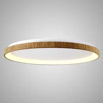 Niseko Ring Ceiling 90cm 78W LED, 3000K, 6200lm, Wood, 3yrs Warranty
