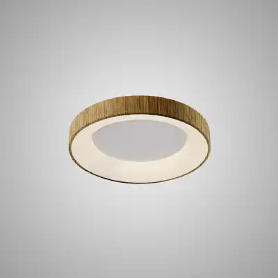Niseko Ring Ceiling 45cm 30W LED, 3000K, 2250lm, Wood, 3yrs Warranty