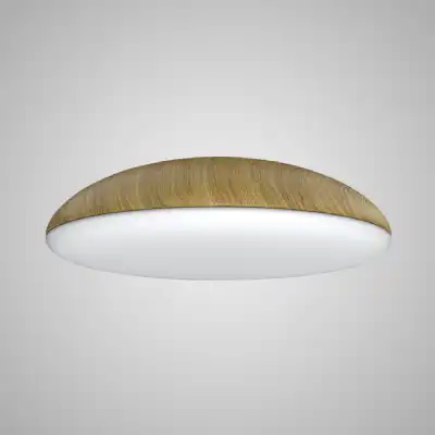 Kazz Ceiling 50cm Round, 6 x E27 (Max 20W LED), Wood