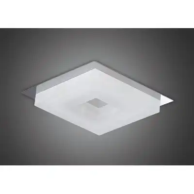 Marcel Recessed Down Light 6W LED Square 3000K IP44, 550lm, Polished Chrome Frosted Acrylic, Cut Out: 70mm, Driver Included, 3yrs Warranty