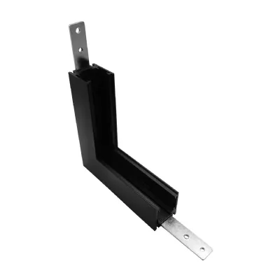 Magneto Shallow Single Connector Surface L Joint Wall To Wall In, Black For M8300 & M8301
