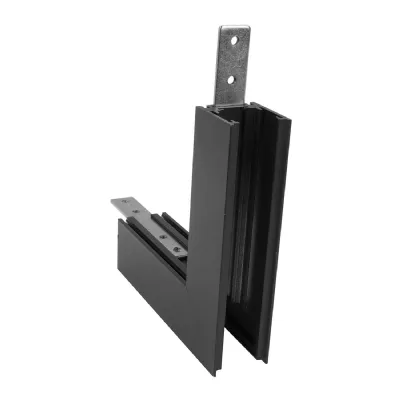 Magneto Shallow Single Connector Surface L Joint Wall To Wall Out, Black For M8300 & M8301