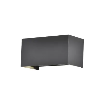 Davos Rectangle Wall Lamp Dimmable, 4 x 6W LED, 2700K, 2200lm, IP54, Anthracite, 3yrs Warranty
