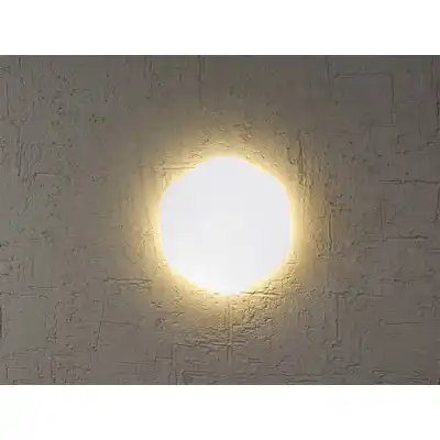 Bora Bora Wall Light 14.4cm Hexagonal 6W LED 3000K, 540lm, Matt White, 3yrs Warranty