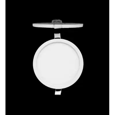 Saona 17.5cm Round LED Recessed Ultra Slim Downlight, 18W, 4000K, 1620lm, Matt White Frosted Acrylic, Driver Included, 3yrs Warranty