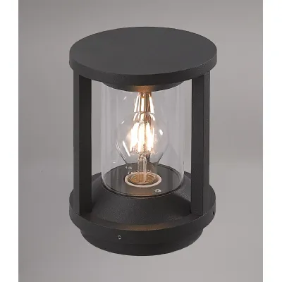 Walton Pillar Lamp, 1 x E27, IP65, Anthracite, 2yrs Warranty