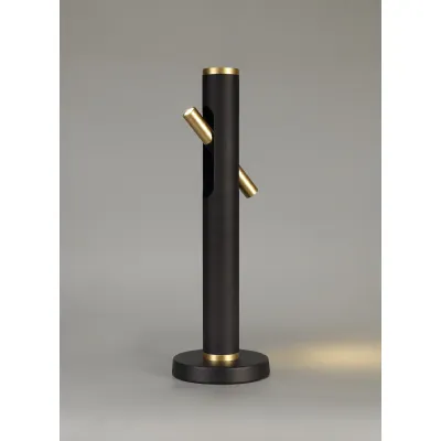 Surrey Table Lamp, 2 x 2W LED, 3000K, 560lm, Sand Black Gold, 3yrs Warranty
