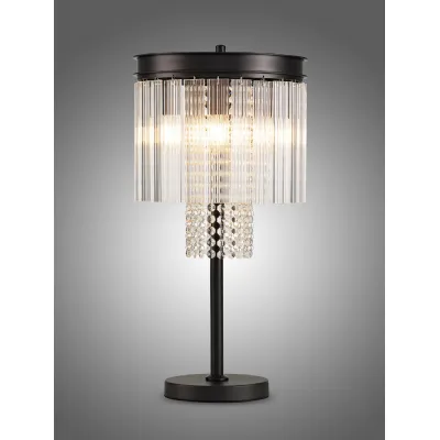Greenwich Table Lamp, 6 Light E14, Brown Oxide