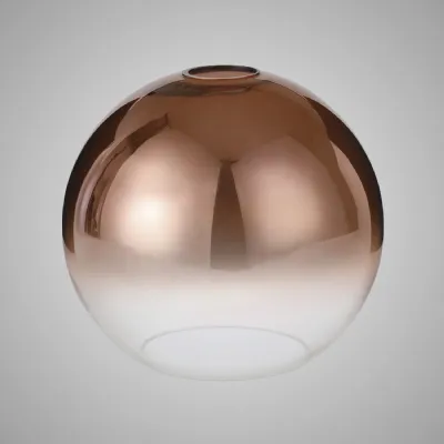 Epsom 30cm Globe Glass (B), Copper Fade Clear