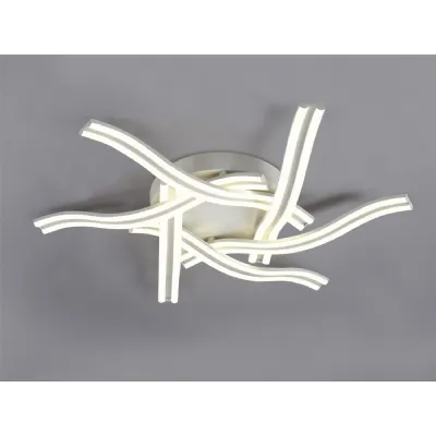 Portsmouth 6 Light Ceiling, 3 Step Dimming, 6 x 13W LED, 4000K, 5015lm, White, 3yrs Warranty