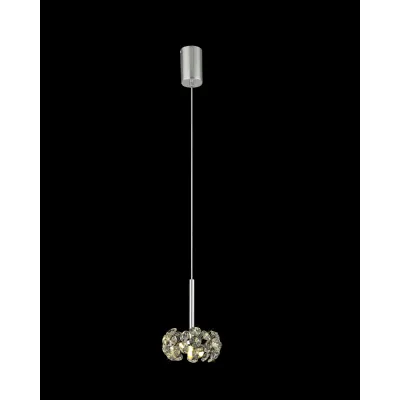 Camden 1 Light G9 2m Single Pendant With Polished Chrome And Crystal Shade