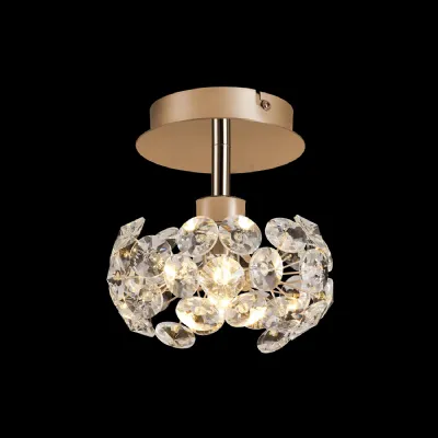 Camden 1 Light G9 Surface Light With French Gold And Crystal Shade