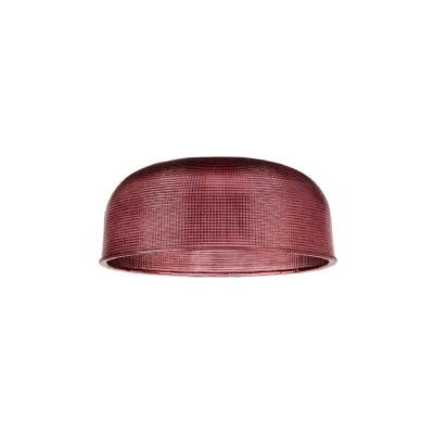 Shelbourne 268 x 115mm Prismatic Dome Glass Shade, Purple (Hole With Flat Edge)