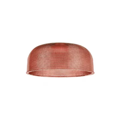 Shelbourne 268 x 115mm Prismatic Dome Glass Shade, Red (Hole With Flat Edge)