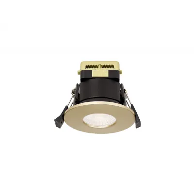 Zafira 8W, 90mA, Dimmable CCT LED Fire Rated Downlight, Champagne Gold Fascia, Cut Out: 70mm, 900lm, 60° Deg, IP65 DRIVER INC 5yrs Warranty (5LT543A)