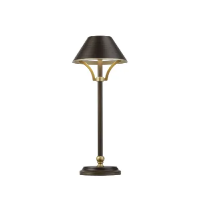 Laine Table Lamp Battery Operated, 1.8W LED, 3000K, 160lm, 3 Step Dimming, Bronze Gold, 3yrs Warranty (5LT488A)