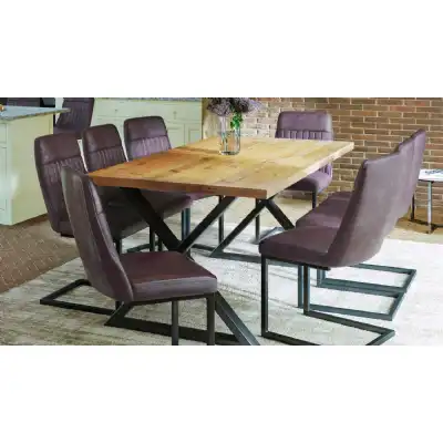 Reclaimed Table (Diagonal Leg 95cm x 190cm top) 68 seater