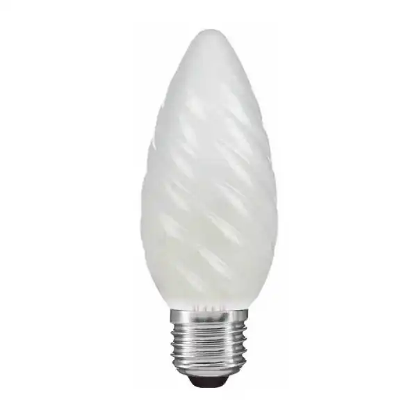 Candle 45mm Twisted Frosted E27 60W (100 10)