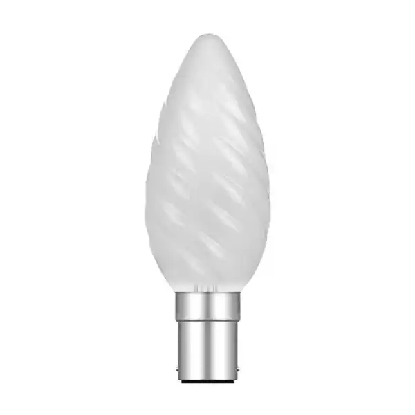 Candle 35mm Twisted B15D Frosted 60W Incandescent T (100 10)