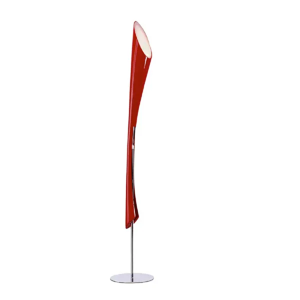 Pop Floor Lamp 3 Light E27, Gloss Red White Acrylic Polished Chrome COLLECTION ONLY, CFL Lamps INCLUDED, Item Weight: 37.3kg