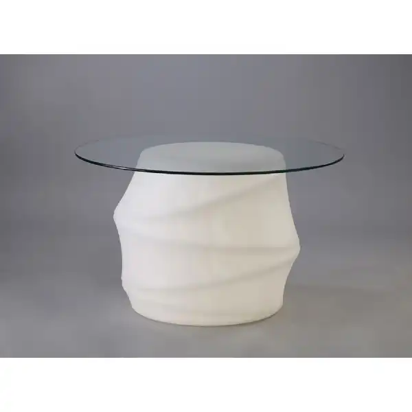 Bambu Table 2 Light E27 Outdoor IP65, Opal White Clear Glass