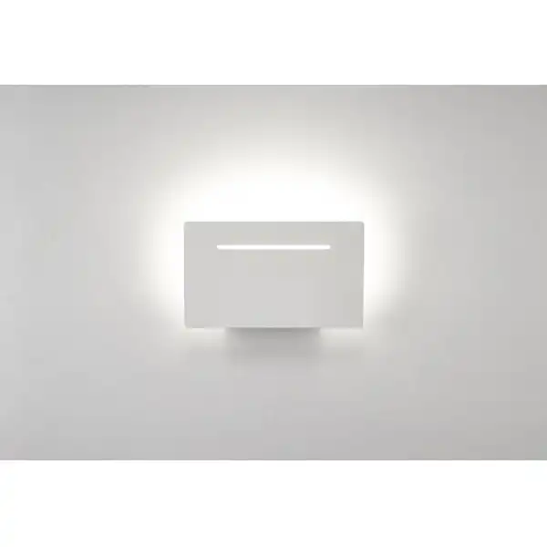 Toja Wall Lamp Rectangular, 8W LED, 3000K, 720lm, White, 3yrs Warranty