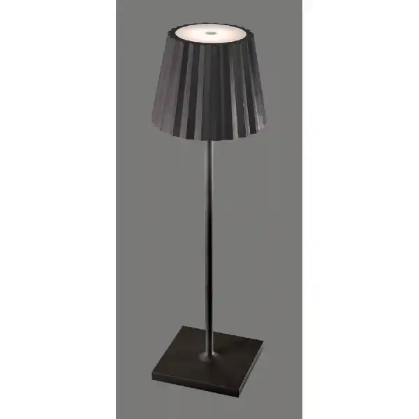 K2 Table Lamp, 2.2W LED, 3000K, 188lm, IP54, USB Charging Cable Included, Black, 3yrs Warranty