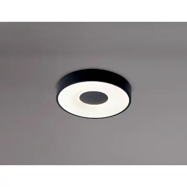 Coin Round Ceiling 56W LED With Remote Control 2700K 5000K, 2500lm, Black, 3yrs Warranty