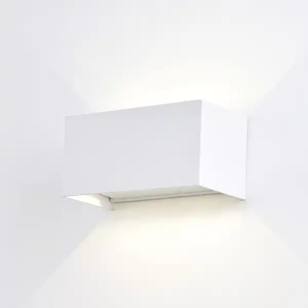 Davos Rectangle Wall Lamp, 4 x 6W LED, 4000K, 2200lm, IP54, White, 3yrs Warranty
