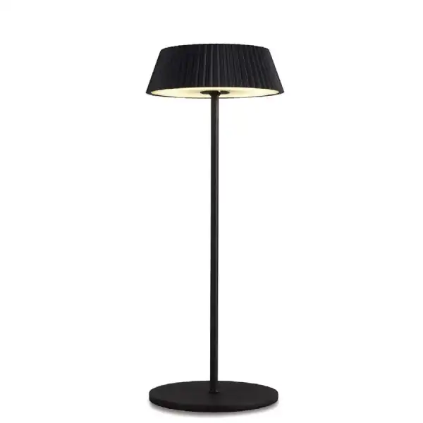 Relax Table Lamp, 2W LED, 3000K, 180lm, IP54, USB Charging Cable Included, Touch Dimmable, Black, 3yrs Warranty