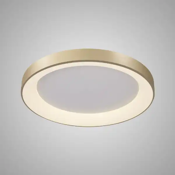 Niseko Ring Ceiling 65cm 48W LED, 3000K, 3900lm, Gold, 3yrs Warranty
