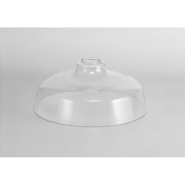 Sandy Flat Round 38cm Clear Glass (H), Lampshade