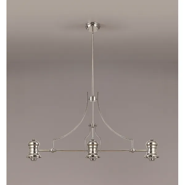 Sandy (FRAME ONLY) Linear Pendant, 3 x E27, Polished Nickel