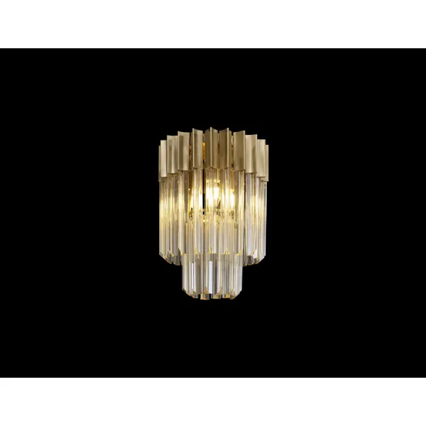 Brass Cognac 30cm 3 Light E14 Round Sculpted Glass Pendant