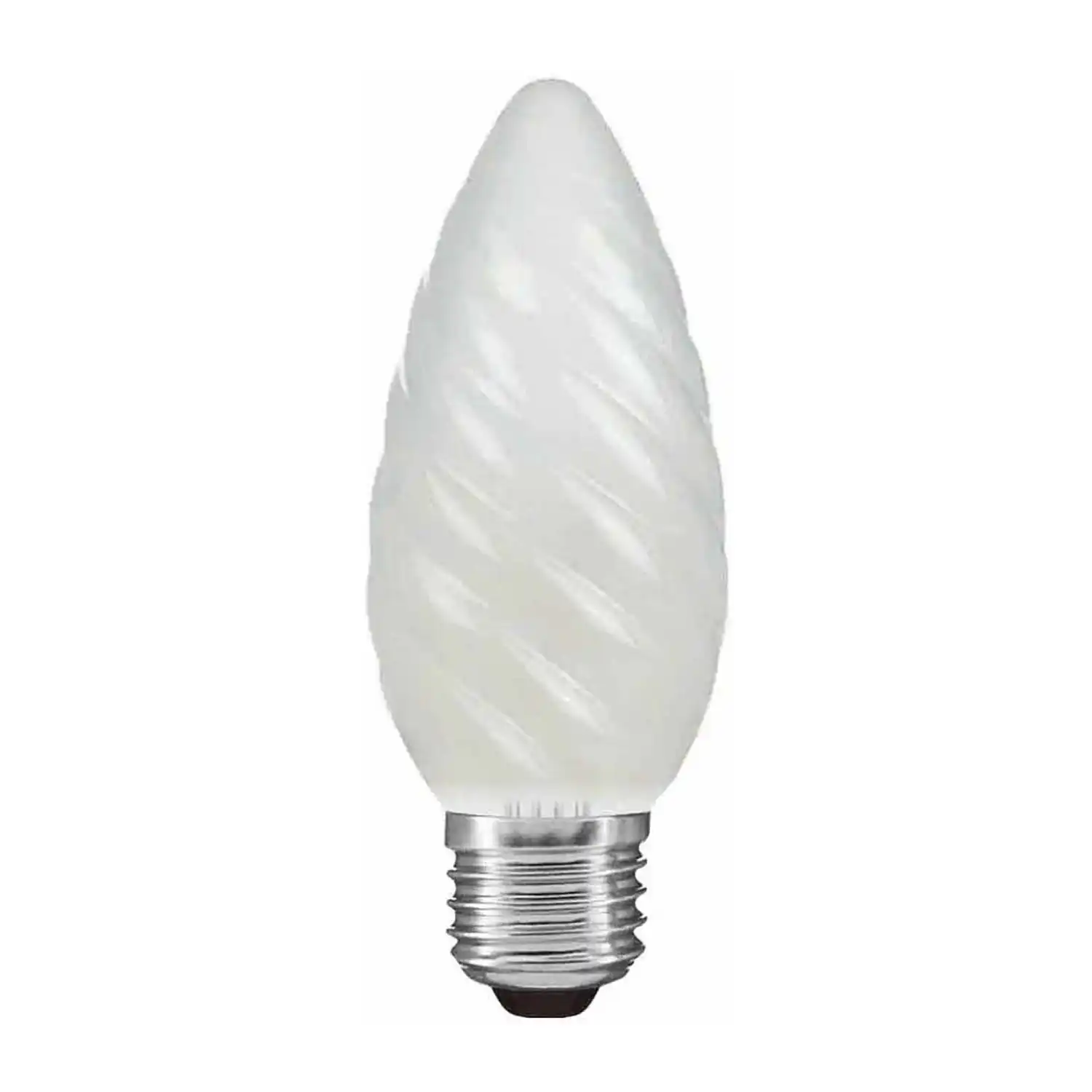 Candle 45mm Twisted Frosted E27 40W (100 10)