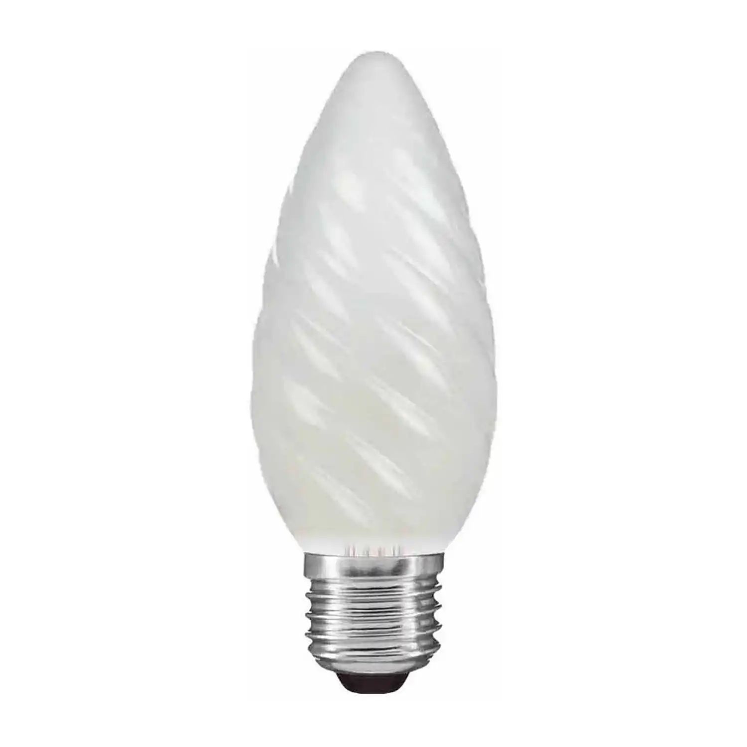 Candle 45mm Twisted Frosted E27 60W (100 10)