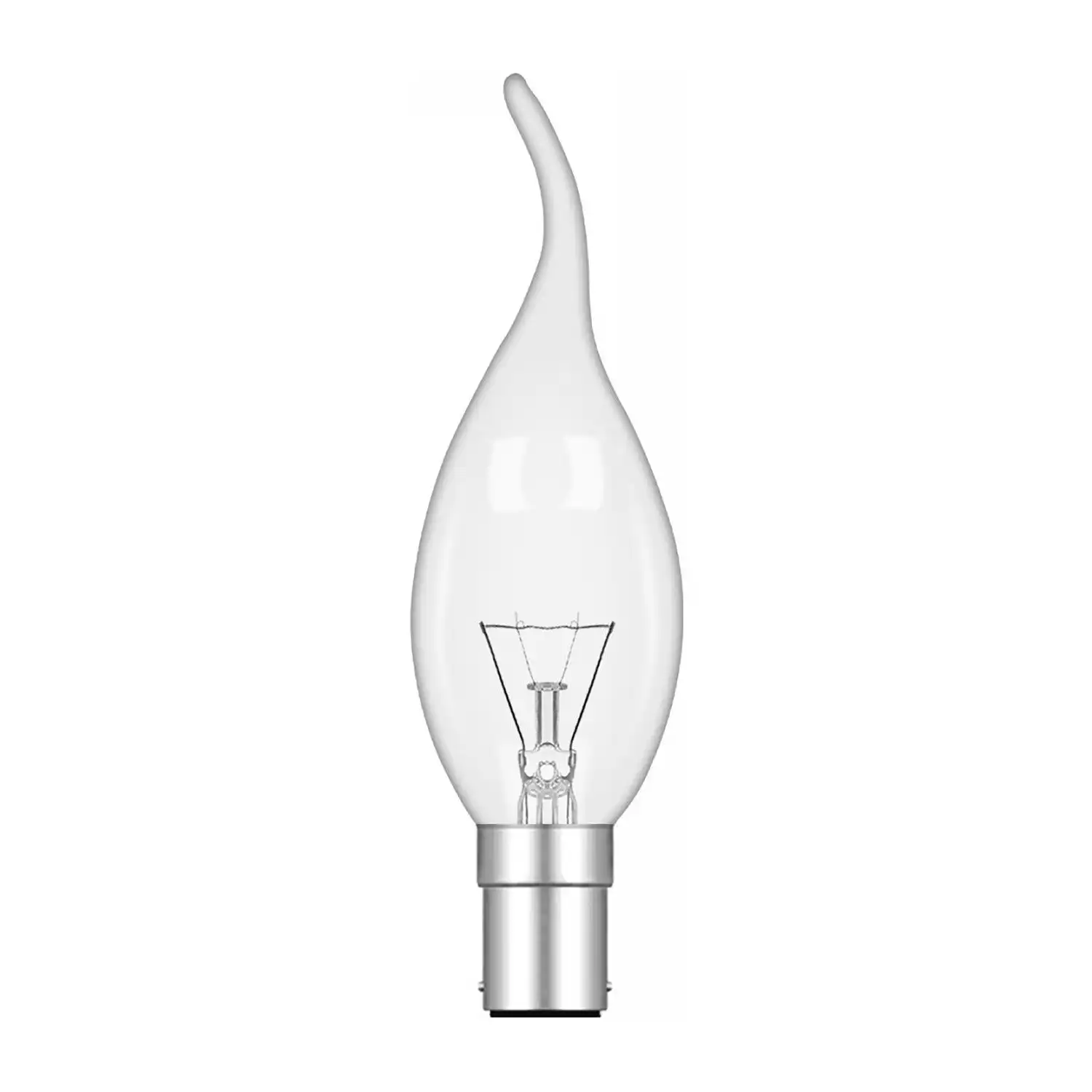Candle Tip B15D Clear 60W Incandescent T (100 10)