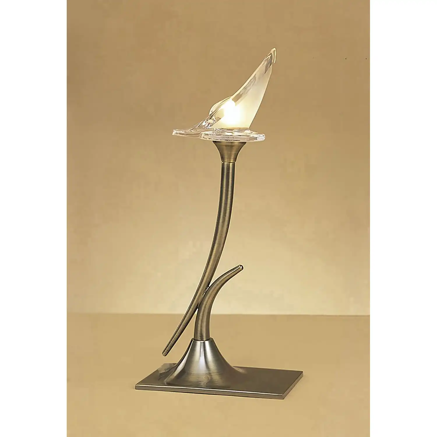 lavia Table Lamp 1 Light G9, Antique Brass