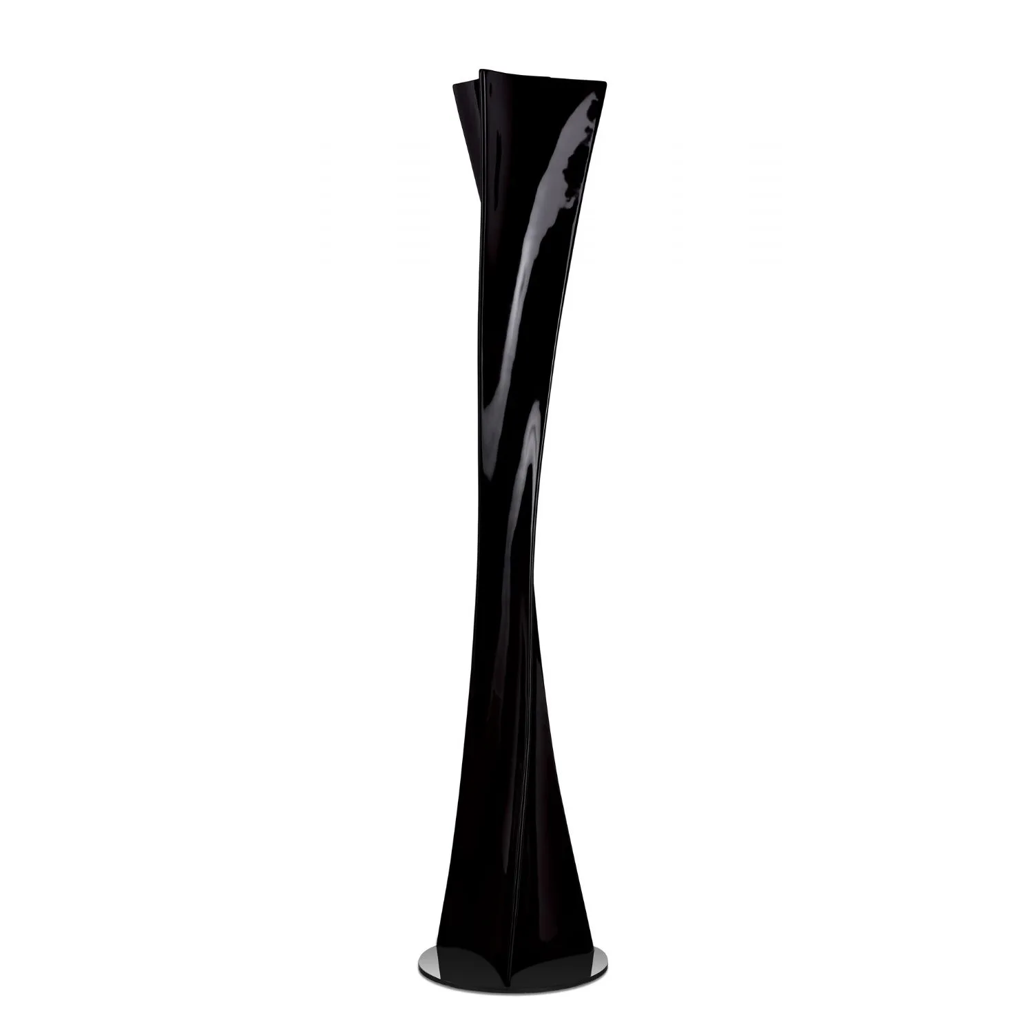 Twist LED Floor Lamp 18W 3000K, Gloss Black Polished Chrome COLLECTION ONLY, 3yrs Warranty, Base Packed Separately Item Weight: 18.5kg