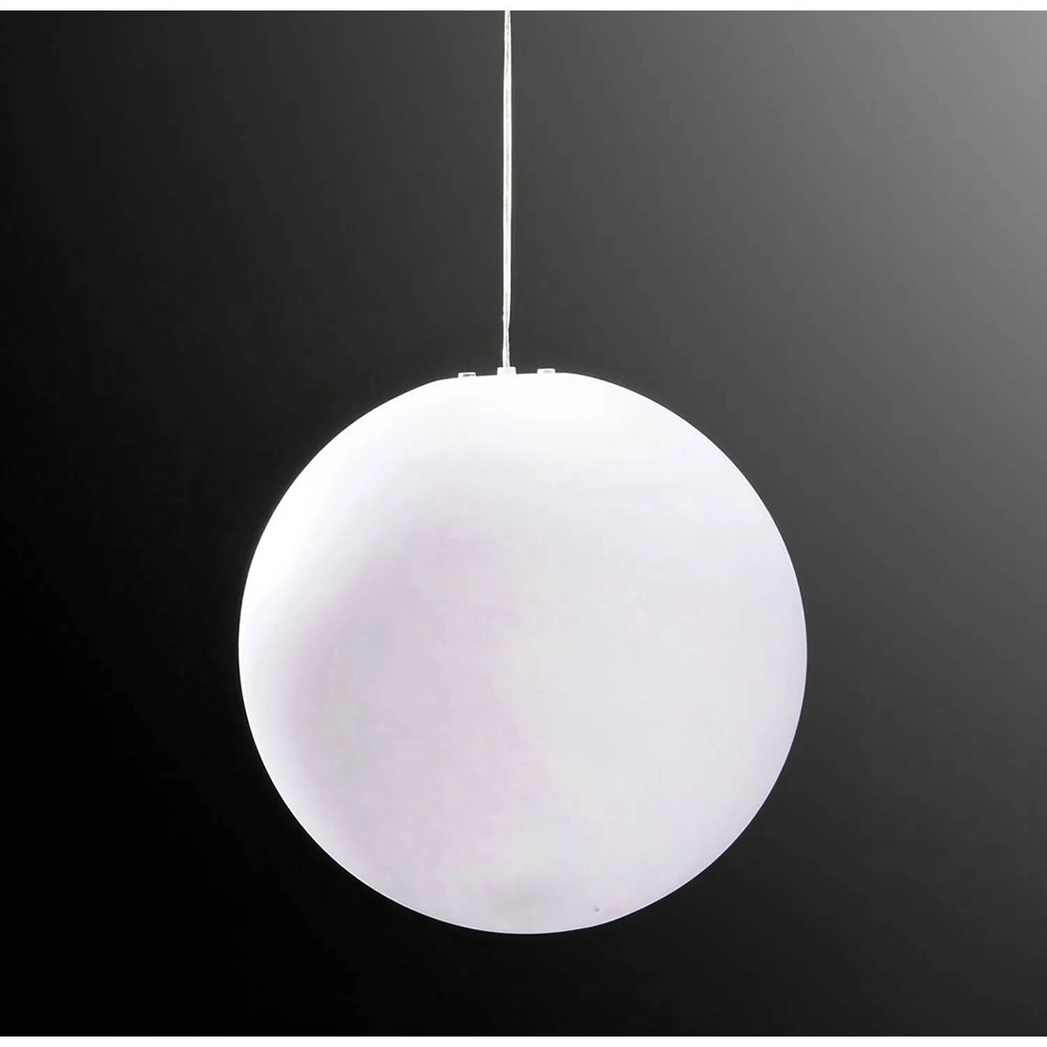 Opal White 1 Light E27 Large 50cm Outdoor Ball Pendant