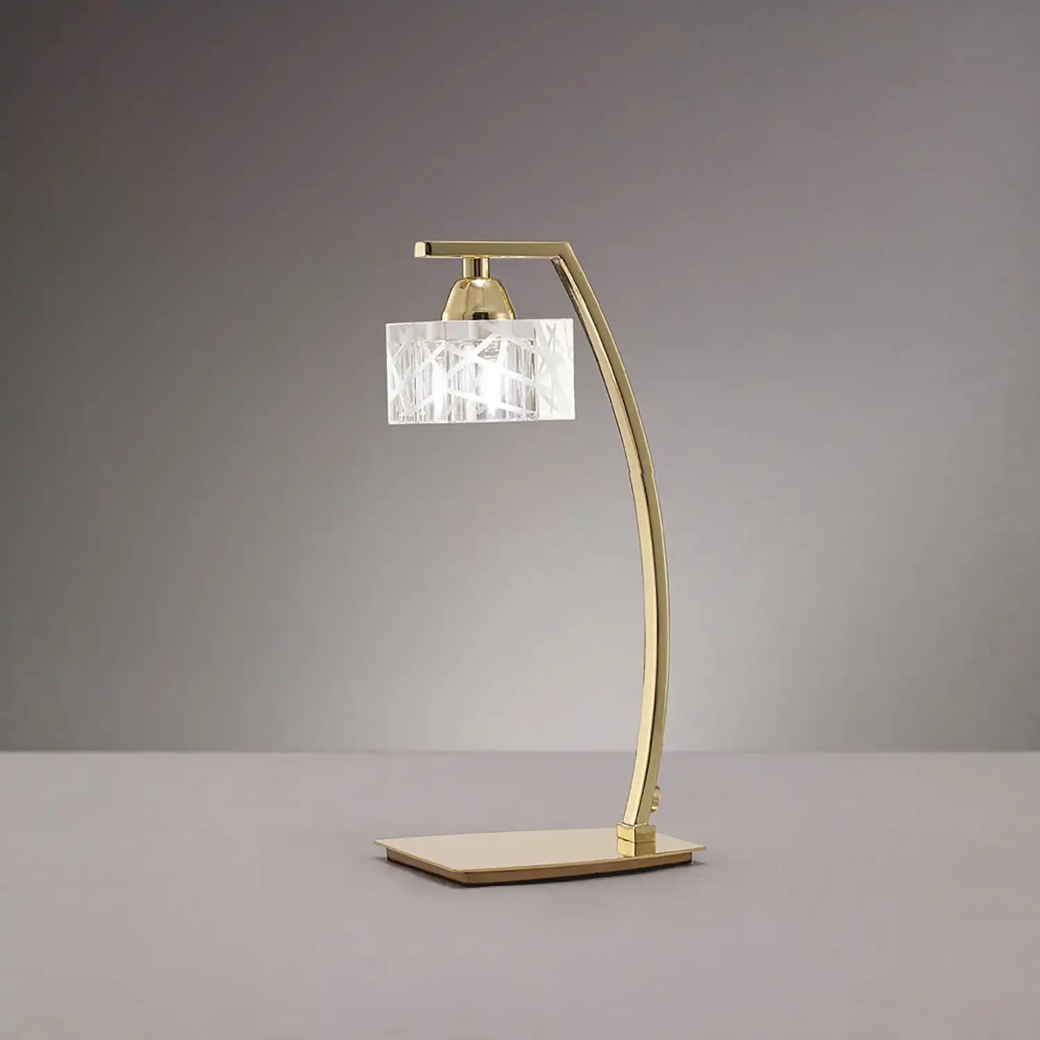Zen Table Lamp 1 Light G9, Polished Brass